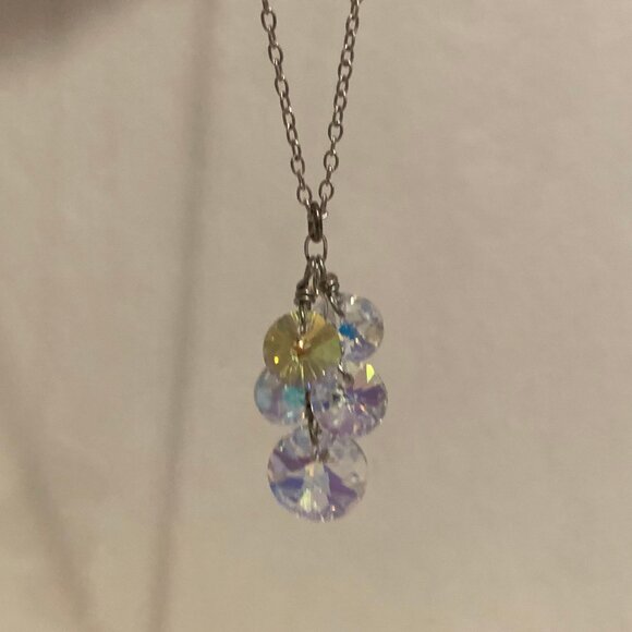 Swarovski Elements Sterling Silver Necklace - Picture 1 of 7